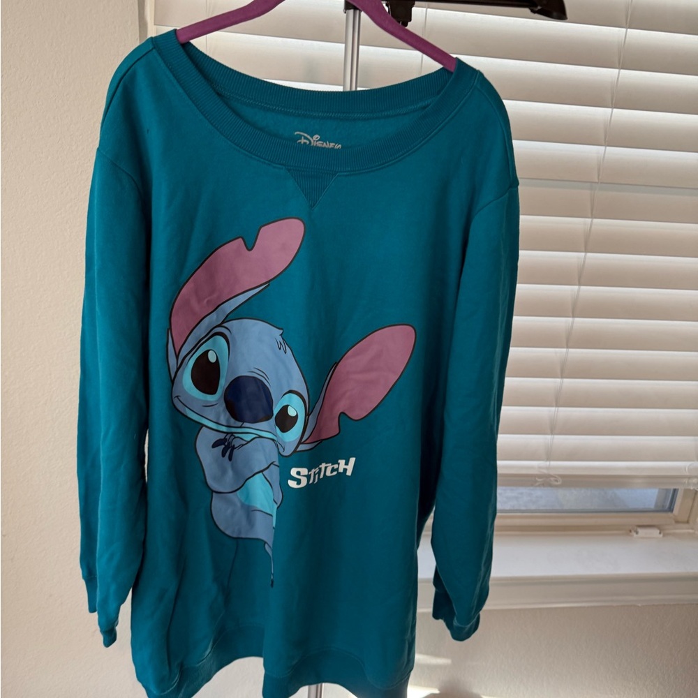Disney Stitch women’s  Teal Sweatshirt